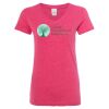 Women’s Glitter V-Neck T-Shirt Thumbnail